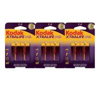 KODAK - Piles - XTRALIFE Alcaline - C / LR14 - lot de 6 G