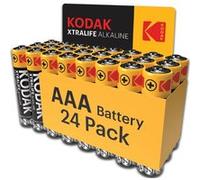 KODAK Xtralife Piles AAA-LR3 Alcaline 1,5V - Pack de 24 Multicolor