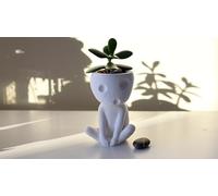 Kodama Pot de fleurs d'intérieur inspiré du Studio Ghibli - Décoration - Mini pots de fleurs pour plantes grasses - Baumgeister - Kooki & Keera (L - 18 cm)