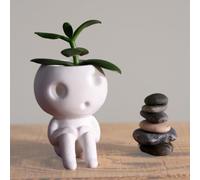 Kodama Pot de fleurs d'intérieur inspiré du Studio Ghibli - Décoration - Mini pots de fleurs pour plantes grasses - Fantôme d'arbre