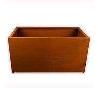 Köhko® Cadre de jardinière design (sans fond) en acier Corten en kit TROG 150x50x40 cm…