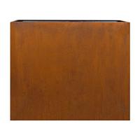 Köhko® Jardinière surélevée design en acier Corten Viva 72 x 17 x 62 cm | Jardinière avec aspect rouille