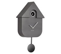 Koekoeksklock Modern Cuckoo, gris, 21,5 x 8,5 x 41 cm, cadre en métal