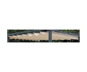 KOEM Top Bâche de rechange en polyester écru pour pergola 3 x 4 m version 2017 (pergola 3 x 4 écru)