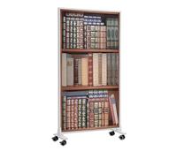 Könighaus Chauffage d’appoint infrarouge avec photo sur pied - 1000 W - économe en énergie = chauffe en 2 min - pieds & thermostat - chauffage mobile sur pied - Avec beau motif : Livres