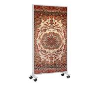 Könighaus chauffage décoratif sur pied 800 Watt - thermostat | 11-21 m², motif : tapis turc, chauffage mobile, pieds, chaud en 2 min