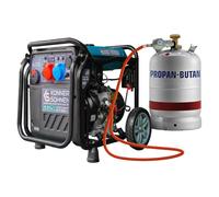 Könner&Söhnen 8100iEG Générateur inverter 1/3 8,5 kW GPL/essence | Système VTS, générateur de secours monophasé (230 V) triphasé (400 V), générateur avec mode économique, système double vol