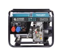 Könner & Söhnen. Groupe électrogène diesel KS 8100HDE-1/3 ATSR avec système VTS, puissance max 6500W (400V) / 5500W (230V), 1x16A (400V), 1x32A (230V), affichage LED. K&S générateur électrique.