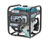 Könner & Söhnen KS 3300i. Générateur inverseur à essence 3300W, générateur électrique avec 2x Schuko 230V, générateur électrique de secours^affichage LED, générateur avec enroulements en cuivre,EURO 5