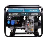 Groupe électrogène diesel KS 8100HDE d'une puissance max/nom: de 6500W/6000W, 1x16A, 1x32A (230V), régulateur de tension