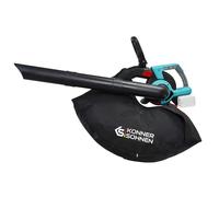 Könner&Söhnen KS LBV-40V Aspirateur de Jardin Batterie 40 V avec broyeur | Souffleur-broyeur de jardin avec fonction broyage, vitesse à vide 1630 tr/min, sac 45 l, 4 vitesses + turbo