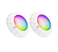 KOESRXNQW 38W lumière sous-Marine Piscine étanche Mural LED télécommande contrôleur sans Fil Sept Couleurs ambiante éTanche SûR(2 pcs)