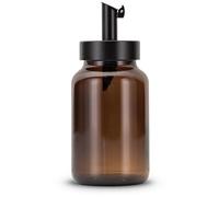 Koffs Design Sucrier avec doseur en acier inoxydable - Saupoudreuse individuelle pour sucre, saupoudres, graines de sésame, graines et plus encore - Pot à sucre moderne en verre avec protection UV