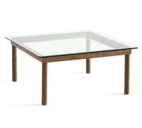 Kofi Table basse 80x80 cm Hay Noyer - Verre clair - HAY 941733