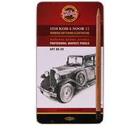 Koh-I-Noor 8B-2H N Crayons Graphites (Lot de 12)