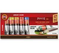 Koh-i-noor couleurs à l'huile PRAHA/ Paysage set 10 x 40 ml