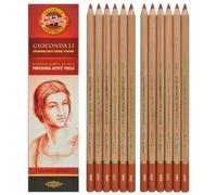 Koh-i-noor Gioconda 8802 Lot de 12 crayons à papier Russet Sepia