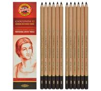 Koh-i-noor Gioconda 8804 Lot de 12 crayons Marron foncé