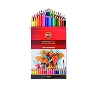 Koh-I-Noor KIN Mondeluz Crayons de couleur aquarelle Couleurs assorties en boîte de 36 pièces. Mine de 3,8 mm Multicolore