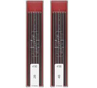 Koh-I-Noor Lot de 24 mines 2B et 4B pour porte-mines en graphite de 2 mm pour dessin technique et dessin