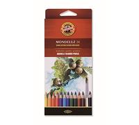 Koh-I-Noor Mondeluz Fruit Crayons de Couleur Aquarelle (Set de 24)