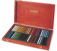 Koh-i-noor pastels à l'huile GIOCONDA 48 pcs dans boîte cadeau en bois