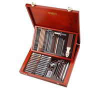 Koh-i-noor set de dessin GIOCONDA grand 54 pcs dans boîte cadeau en bois