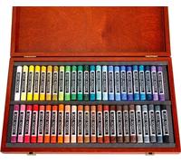 KOH Pastels ronds doux f Artiste Set de 48 craies en bois