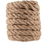 KOHAND 10 m x 26 mm Corde en Jute, Ficelle de Jute Naturelle Solide Corde Chanvre de Jardinage pour Travaux Manuels, Suspension