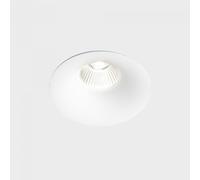 KOHL LIGHTING LUXO IP65, luminaire encastré avec un diamètre de cadre de 85 mm, blanc, angle de faisceau de 38°, 12 W, indice de rendu des couleurs (IRC) 90, 2700 K, bouton-poussoir