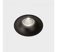 KOHL LIGHTING LUXO IP65, luminaire encastré avec un diamètre de cadre de 85 mm, noir, angle de faisceau de 38°, 12 W, IRC 90, 4000 K, bouton-poussoir