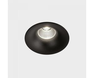 KOHL LIGHTING LUXO IP65, luminaire encastré avec un diamètre de cadre de 85 mm, noir, angle de faisceau de 38°, 12 W, IRC 90, 4000 K, bouton-poussoir