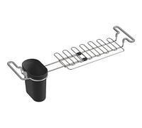 Kohler K-5473-CHR Égouttoir Multi-usages pour évier avec Porte-Serviettes de Cuisine, Tasse de trempage, Extensible de 37,1 cm à 44,7 cm, 45,625 x 12,7 x 13,25 cm, Anthracite