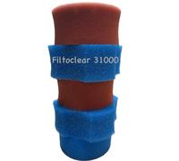Koi- und Bonsaipark Herdecke KH Biotec Lot d'éponges de rechange pour Oase Filtoclear 31000 3 x bleu/2 x rouge Convient pour Oase