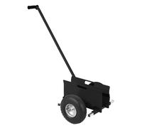 Koioplie Chariot à Panneaux 300 kg - Diable de Manutention Professionnel, Roues Pleines Caoutchouc 25 cm, Poignée Longue 99 cm - Transport Plaque de Plâtre, Porte, Contreplaqué - Noir