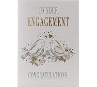 Koko Designs Carte de fiançailles contemporaine de luxe - 115 x 170 mm