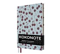 Kokonote | Agenda 2027 Cherry Breeze - Semainier A5, Agenda Annuel, Planner | Agenda professionnel 2027 semainier | 15 x 21,5 cm, couverture rigide | 192 pages | 2 rubans marque-pages, onglets