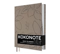 Kokonote | Agenda 2027 Soft Petals - Journalier, 1 Page par Jour, Planner | Agenda professionnel 2027 journalier | 17,5 x 21,5 cm, couverture rigide | 390 pages | 2 rubans marque-pages, onglets