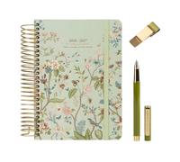 Kokonote Agenda Scolaire 2026 2027 Journalier Fleurs | Planner + Stylo + Porte-Stylo