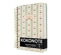 Kokonote - Agenda Scolaire 2026 2027 Journalier Rouge | Planner avec Spirale, Agenda 2026 2027 Étudiant ou Professionnel, Fourniture Scolaire Université