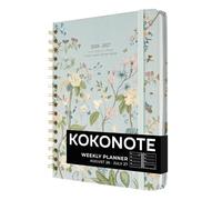 Kokonote - Agenda Semainier 2026 2027 Fleurs | Weekly Planner, Agenda 2026 2027 Étudiant, Fourniture Scolaire Université