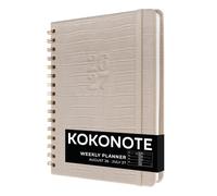 Kokonote Agenda Semainier 2026 2027 Gris, Fourniture Scolaire Université