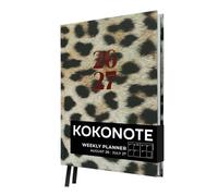 Kokonote - Agenda Semainier 2026 2027 Wild Leopard | Weekly Planner Format A5, Agenda 2026 2027 Étudiant ou Professionnel, Fourniture Scolaire Université