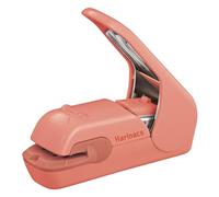 Kokuyo Agrafeuse Sans Agrafes, Harinacs de Bureau et Portable Sans Agrafes, Jusqu'à 5 Feuilles Reliure Sans Agrafes, Agrafeuse Compacte Portable Sans Trous, Rose Saumon, Importation du Japon