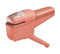 Kokuyo Agrafeuse Sans Agrafes, Harinacs Portable Sans Agrafes, Jusqu'à 10 Feuilles Reliure Sans Agrafes, Agrafeuse Portable Compacte Sans Trous, Rose Saumon, Importation du Japon (SLN-MSH110VP)