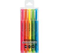 Kokuyo Beetle Tip PM-L301-5S Lot de 5 surligneurs 3 couleurs