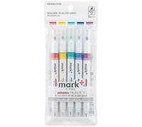 KOKUYO PM-MT200-5S Surligneur pastel à double pointe pour la Bible, couleurs assorties, pointe fine et biseautée, sans bavure, séchage rapide, pour agenda, planificateur, notes