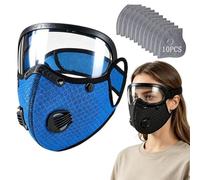 Kolarmo Filtre à charbon réutilisable avec lunettes réglables, filtre anti-UV 5 couches avec 10 filtres, conçu pour le travail du bois