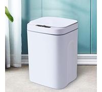 KOLHGNSE - Poubelle à capteur automatique avec capteur intelligent pour cuisine, conteneur de déchets papier sans contact pour salle de bain/bureau en plastique ABS - 16 L