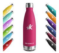 KollyKolla Gourde Inox Isotherme - 350/500/650/750ml, Bouteille d'eau Acier Inoxydable à Double Paroi Reutilisable Gourdes Sans BPA Etanche Bidon Anti Fuite pour Enfant & Adulte, Sport, Gym, école